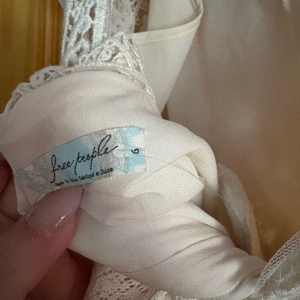 Free People | Victoria Lace Mini Dress in Ivory - Picture 11 of 11